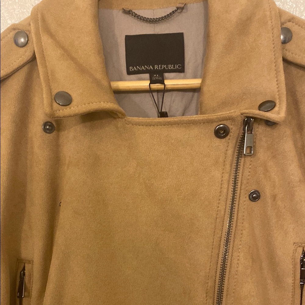 Banana Republic Tan Suede Moto Jacket - Picture 4 of 6